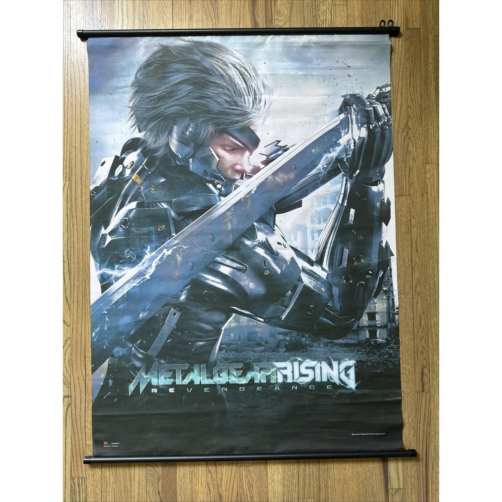 Metal Gear Rising Revengeance Limited Edition Store Display Cloth Poster 2013